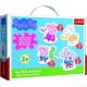 Puzzle pro nejmenší Prasátko Peppa/Peppa Pig 18 dílků v krabici 27x19x6cm 2+